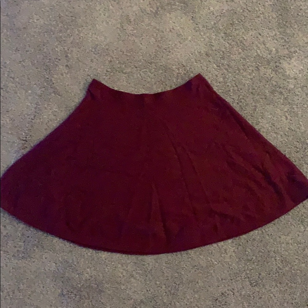 Maroon skirt